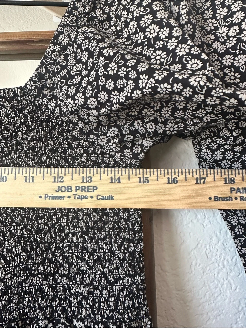 Madewell Floral Smocked Mini Dress Small Cottagecore Puff Sleeve 100% Cotton